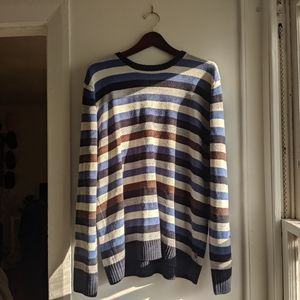 Striped crew neck sweater